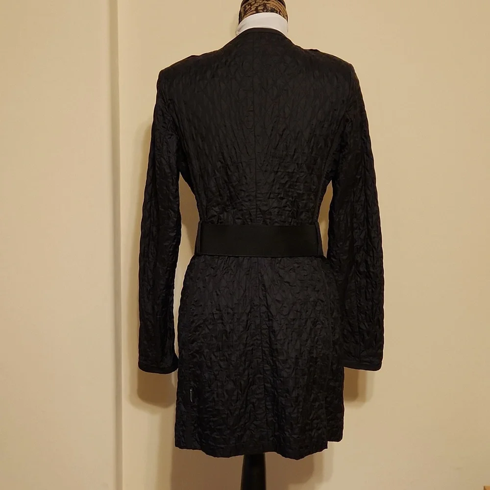 Moncler Women's Lightweight Black Nylon Jacket Size 3 - Picture 6 of 16